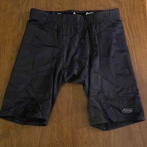 Black compression sliding shorts